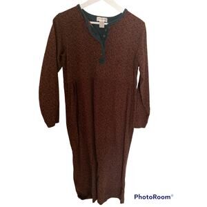 Vintage 1990-2000 Jones New York Sport Teacher Mom Nightshirt Mid Dress